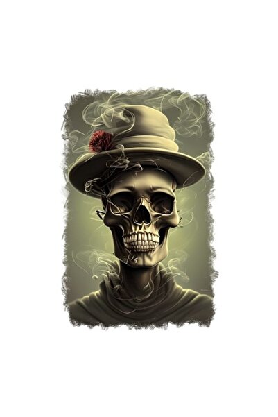 OEM Autocolant decorativ, schelete, verde, 85 cm