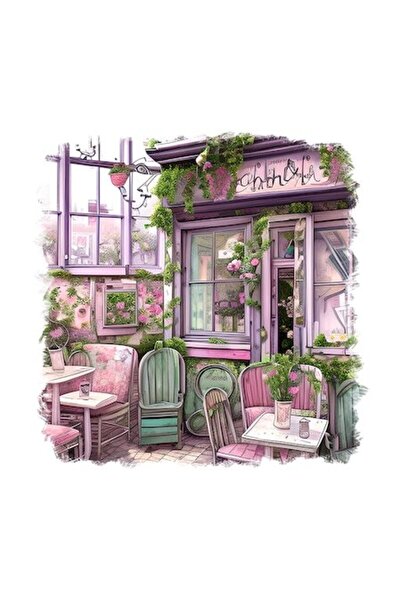 OEM Διακοσμητικό αυτοκόλλητο, κατάστημα, ροζ, 55 εκ.