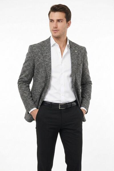 Suitmen Men's Single Sports Jacket 4 Drop Double Slit Transitional Bgl-St05331