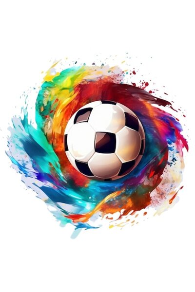 OEM Autocolant decorativ, minge de fotbal, 62 cm