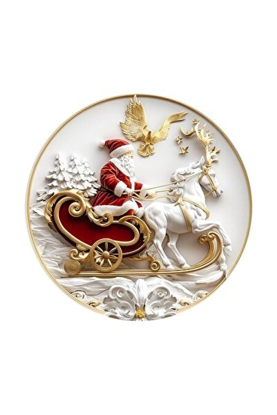 OEM Διακοσμητικό αυτοκόλλητο, Χριστούγεννα, Άγιος Βασίλης, Πολύχρωμο