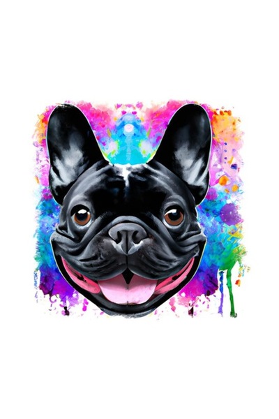 OEM Autocolant decorativ, câine, negru, 55 cm