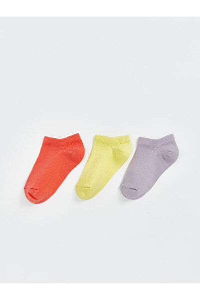 LC Waikiki Rmz Gi̇yi̇m Farkiyla Classic Baby Girl Booties Socks 3-Piece Set