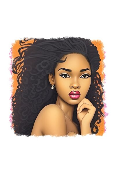 OEM Διακοσμητικό αυτοκόλλητο, ομορφιά, πορτοκαλί, 55 εκ.