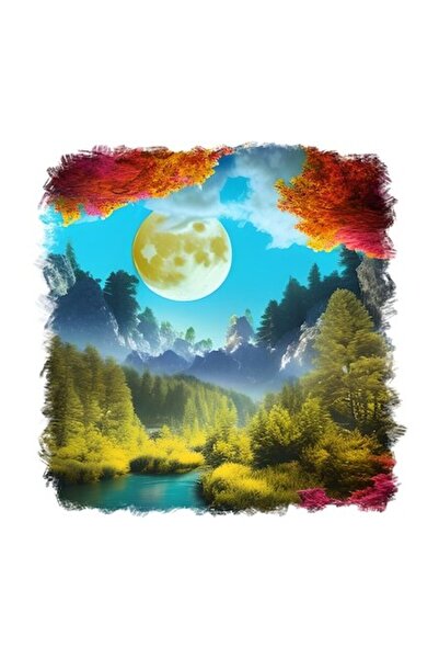 OEM Autocolant decorativ, râu, verde, 55 cm