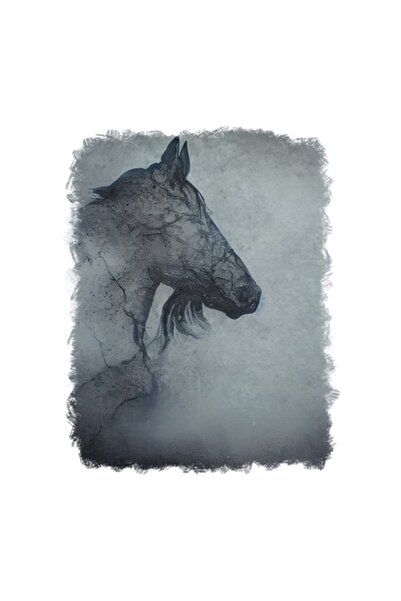 OEM Decorative Sticker, Horse, Gray, 70 cm