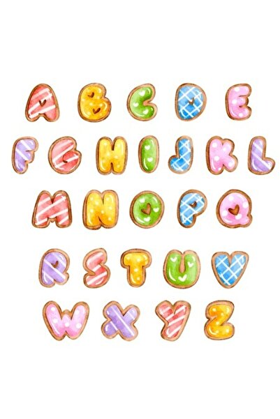 OEM Διακοσμητικό αυτοκόλλητο, αλφάβητο