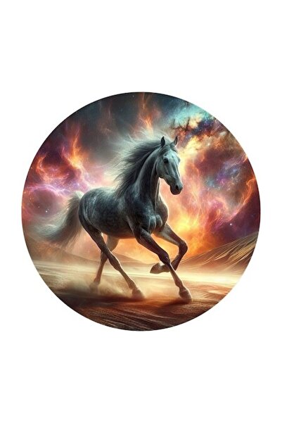 OEM Διακοσμητικό αυτοκόλλητο, Άλογο, Πολύχρωμο