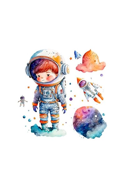 OEM Autocolant decorativ cu astronaut, multicolor, 55 cm