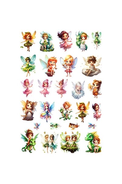 OEM Autocolant decorativ, Zâne cu 27 de mini-autocolante, verde, 90 cm