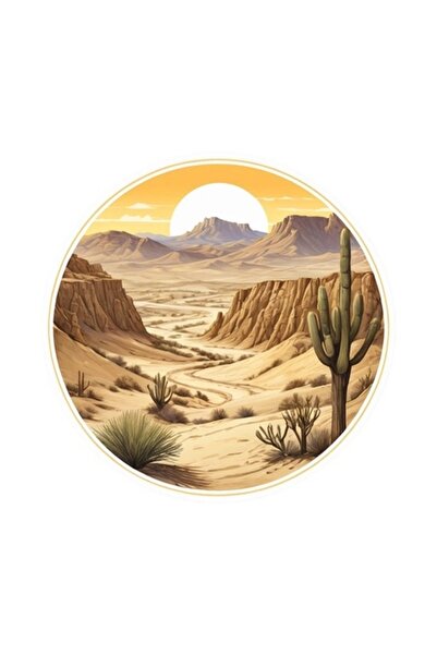 OEM Decorative Sticker, Desert, Yellow