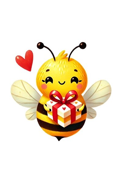 OEM Διακοσμητικό Αυτοκόλλητο, Μέλισσα, Κίτρινο