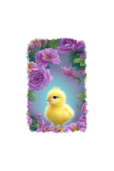 OEM Διακοσμητικό αυτοκόλλητο, πάπια, κίτρινο, 85 εκ.