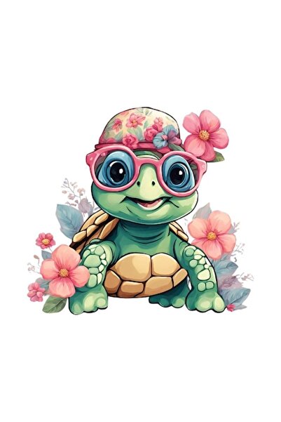 OEM Autocolant decorativ, broască țestoasă, verde