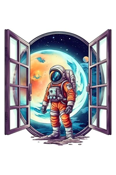 OEM Autocolant decorativ, Astronaut, Multicolor, 65 cm