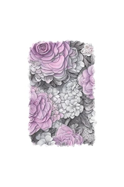 OEM Διακοσμητικό αυτοκόλλητο, τριαντάφυλλα, μωβ, 85 εκ.