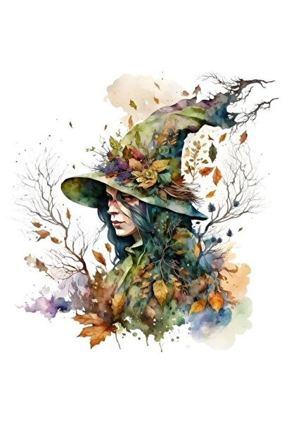 OEM Autocolant decorativ, vrăjitoare, multicolor