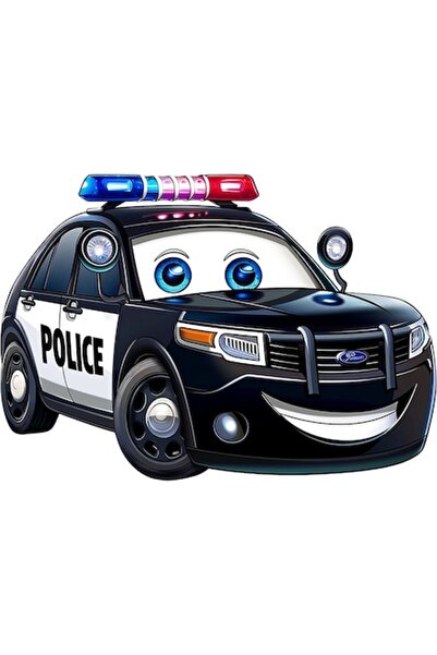 OEM Autocolant decorativ, mașină de poliție, 85 cm