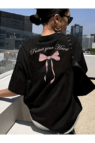 gencerco Προστατέψτε την καρδιά σας - Premium Oversize T-shirt με στάμπα στην...