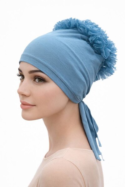 ALDAIYR Ruffle Bonnet Hijab Bonnet