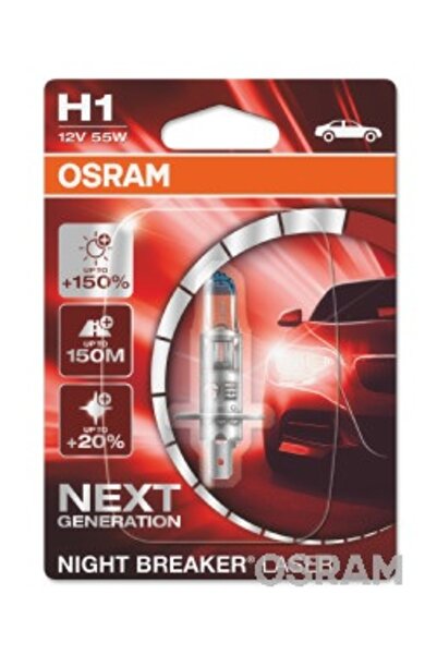 Osram Bec auto cu halogen Night Breaker Laser Next Generation H1 12V 55W