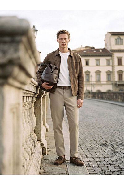 LC Waikiki Southblue Brown Standard Fit Men's Trousers