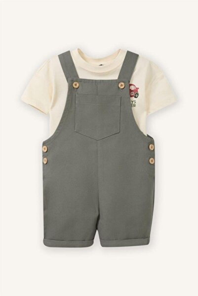 DeFacto Animal Printed 2-Piece Set for Baby Boy (26 Sm)