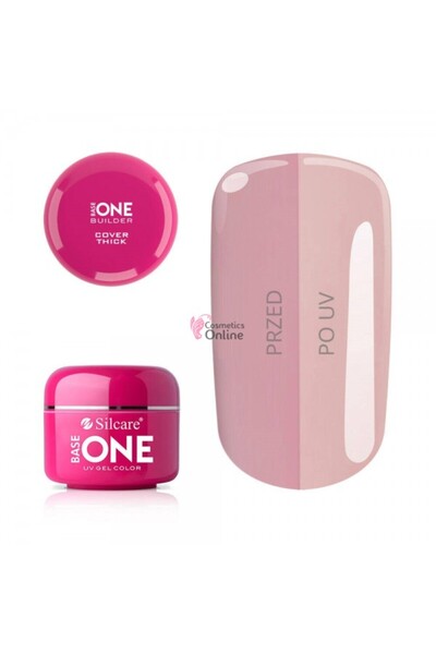 SILCARE Gel UV Base One monofazic constructie si camuflaj Cover Thick 15 ml