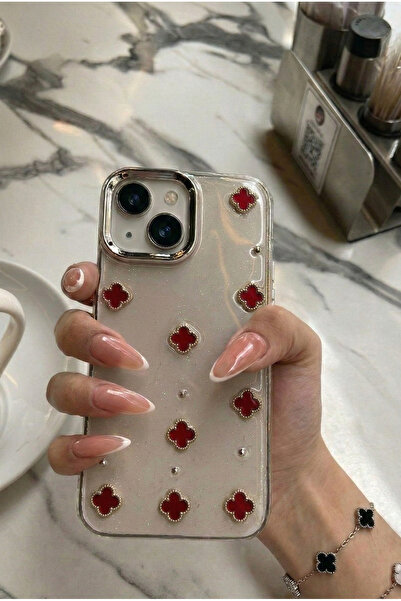 KaffCase 5 ألوان Yonca مرصّع بالأحجار لمّاع حافظة هاتف شفافة متوافقة مع iPhon...