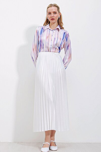 Hiccup BDART Метална текстурирана пола с висока талия и набори