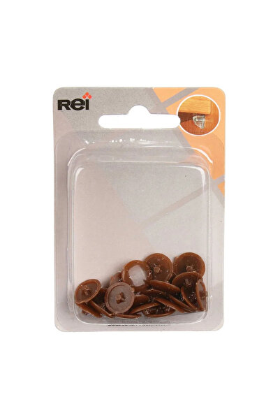 OEM Βιδωτά καπάκια μασκών, ABS, Ø 12 mm, καφέ (σετ 25 τεμαχίων)