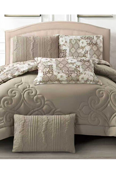 genric 6Pc Reversible Comforter Set 240x260cm Comforter with 2 Pillowshams 2 ...