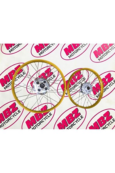 EMİNMOTOR CG 17-19 ÖN - ARKA JANT KOMPLE DÜZ TELLİ GOLD ( DİSKLİ )