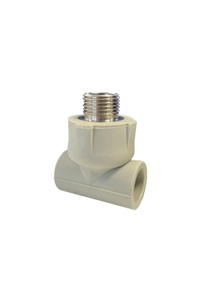 OEM Σωλήνας PPR, εξωτερικό σπείρωμα, Ø 20 mm x 1/2', PN25, γκρι