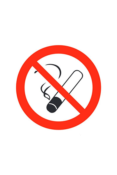 OEM Προειδοποιητική πινακίδα "Απαγορεύεται το κάπνισμα!", αυτοκόλλητη, Ø 92 mm