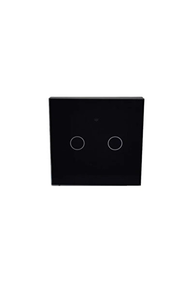 OEM Διακόπτης Διπλό αφής Doc, Wi-Fi, IP20, μαύρος