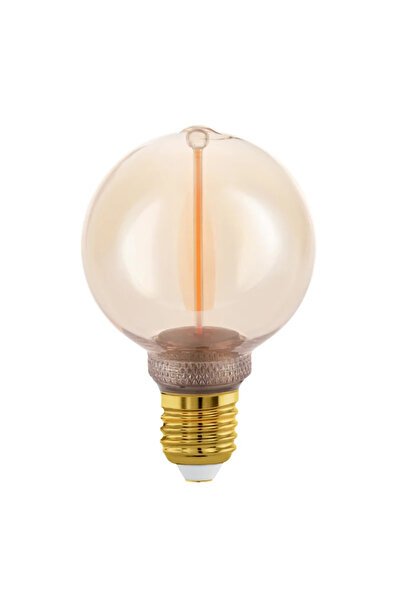 OEM Декоративна LED крушка, E27, G80, 2 W, топло бяла, 1800K, 100lm, кехлибарена