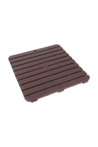 OEM Platforma baie din plastic, 55 x 55 cm, dreptunghiular, maro