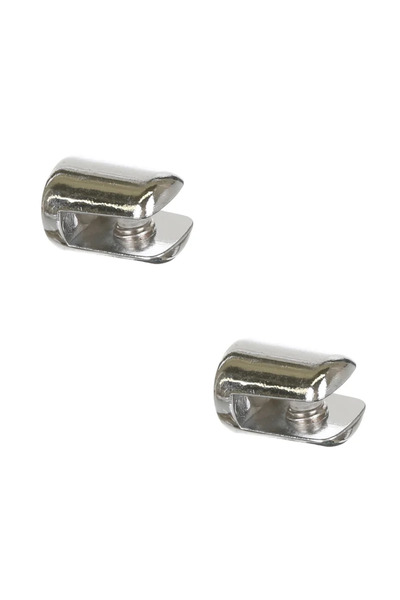 OEM Suport polita sticla, 8-10 mm, crom (set 2 buc)