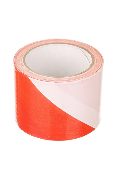 OEM Προειδοποιητική ταινία, λευκή-κόκκινη, πλάτος 75 mm, μήκος 100 μέτρα