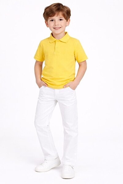 Nacar Erkek Çocuk Polo Yaka Tişört ve Pantolon Kombini 23 Nisan 29 Ekim Göste...