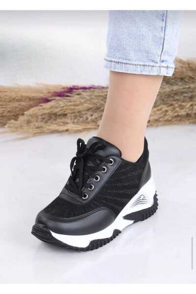 BYBIYIK Women's Striped High-Sole Sports Shoes