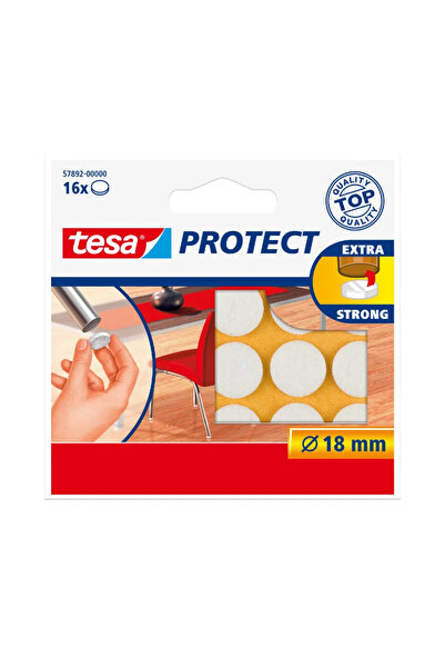 OEM Protectii pardoseala Tesa Protect, autoadezive, pasla, Ø 18 mm, alb (set ...