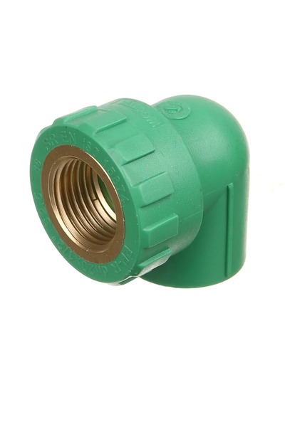 OEM Cot teava PPR, 90 grade, filet interior, Ø 20 mm x 1/2', PN25, verde