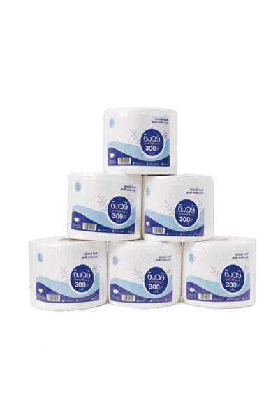 QUSAH مناديل ورقية ماكسي رول - لفة مناديل بطول 300 متر