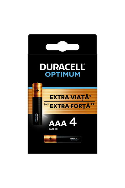 OEM Αλκαλικές μπαταρίες Duracell Optimim AAA (σετ 4 τεμαχίων)