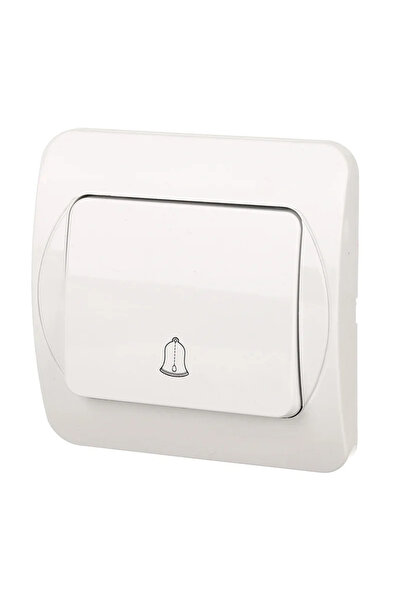 OEM Διακόπτης Quatric Praktic με μπουτόν, για κουδούνι, κλασικός, IP20, λευκό