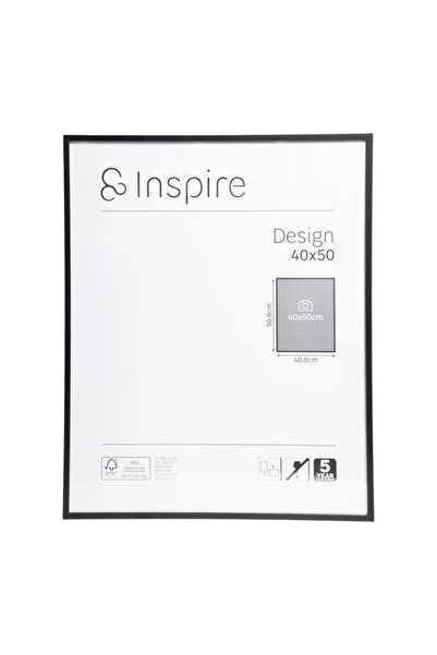 Inspire Κορνίζα φωτογραφιών Design, 40 x 50 εκ., μεταλλική, μαύρη