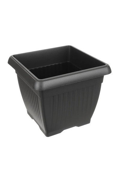 OEM Ghiveci flori Terra, plastic, 30 x 30 cm, gri antracit