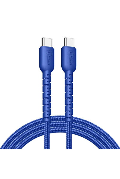 ormak Ormak braided 60W fast charging cable, Type-C/Type-C, blue, 1 meter. Fa...